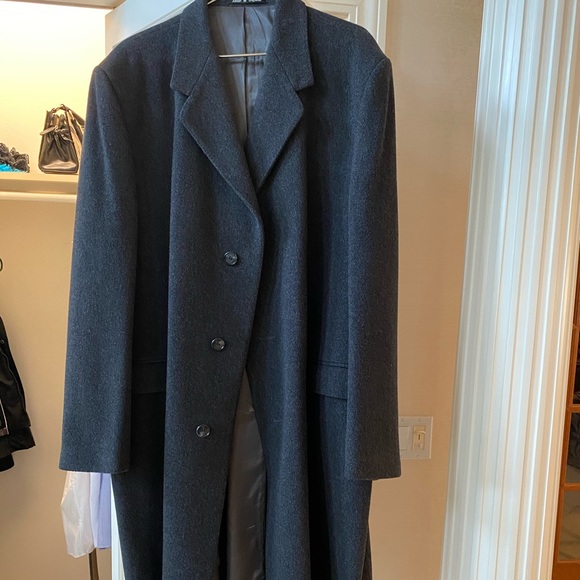 Big and Tall 100% Wool Men’s Coat - Picture 2 of 6
